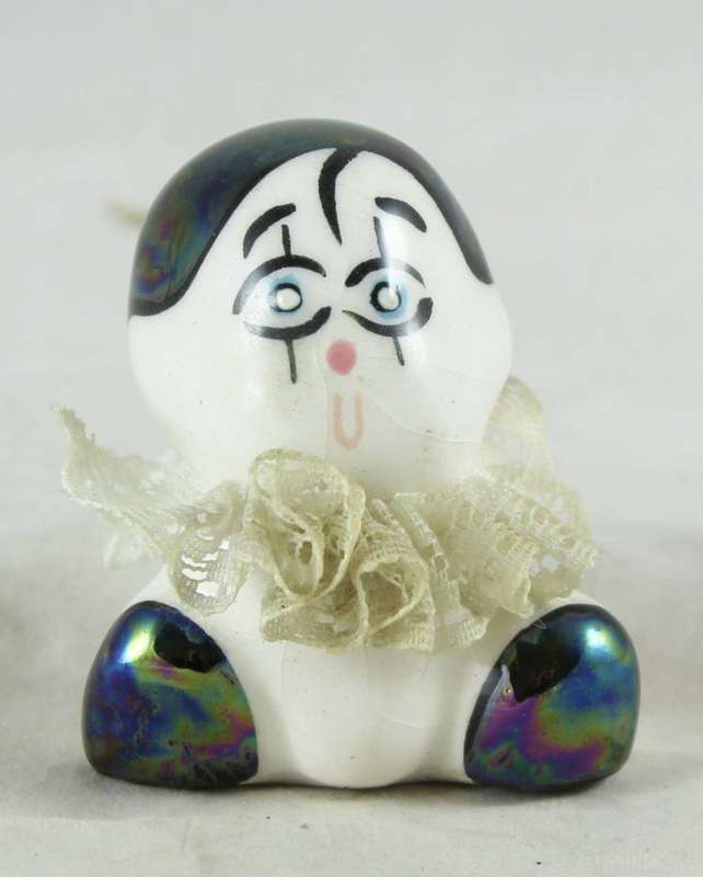 Small Porcelain Baby with Lace Collar - Pearl Head - Gorgeous!