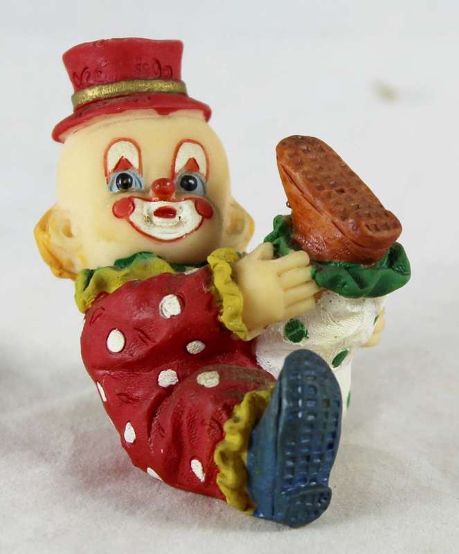 Small Clown Putting on Shoe - Gorgeous!