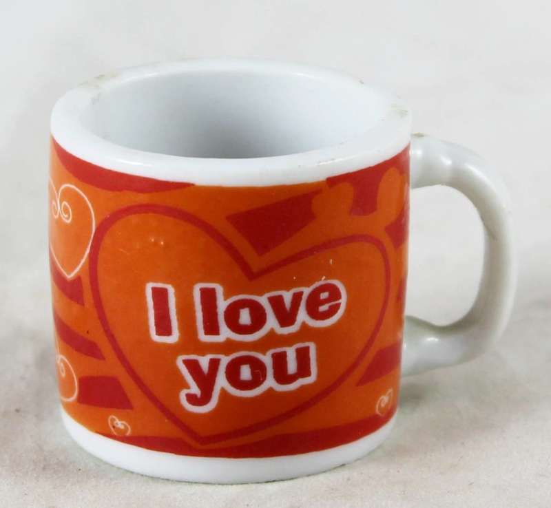 Miniature cup - i love you
