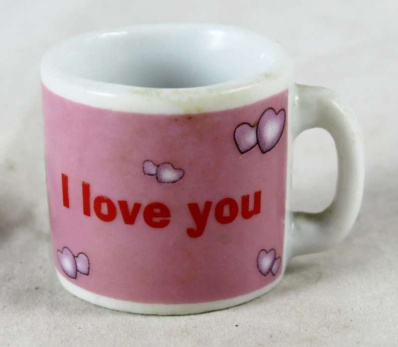 Miniature cup - i love you