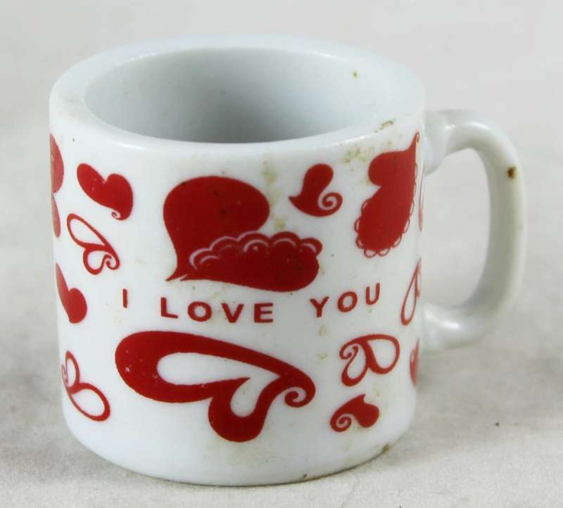 Miniature cup - i love you