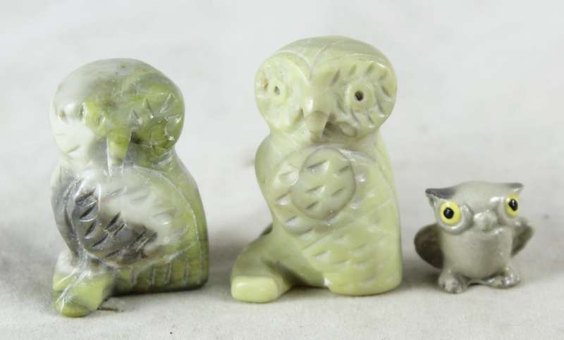 Miniature printers tray - owls - set of three
