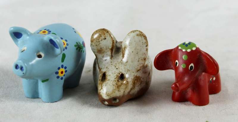 Miniature Printers Tray - Pig, Rabbit & Elephant - Gorgeous! - Bid Now!!!