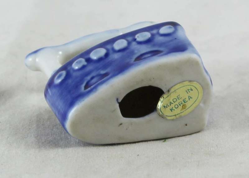 Miniature printers tray Iron - blue & white