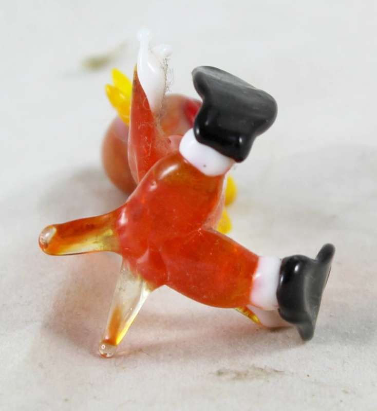 Miniature glass clown