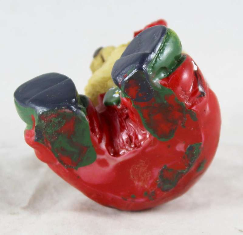 Small Seated Bear - Holding a Rose