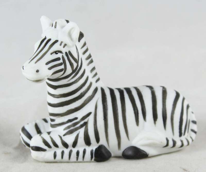 Ceramic Zebra laying down