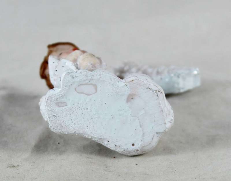 Small Ceramic Altar Boy by Cross - Gorgeous!