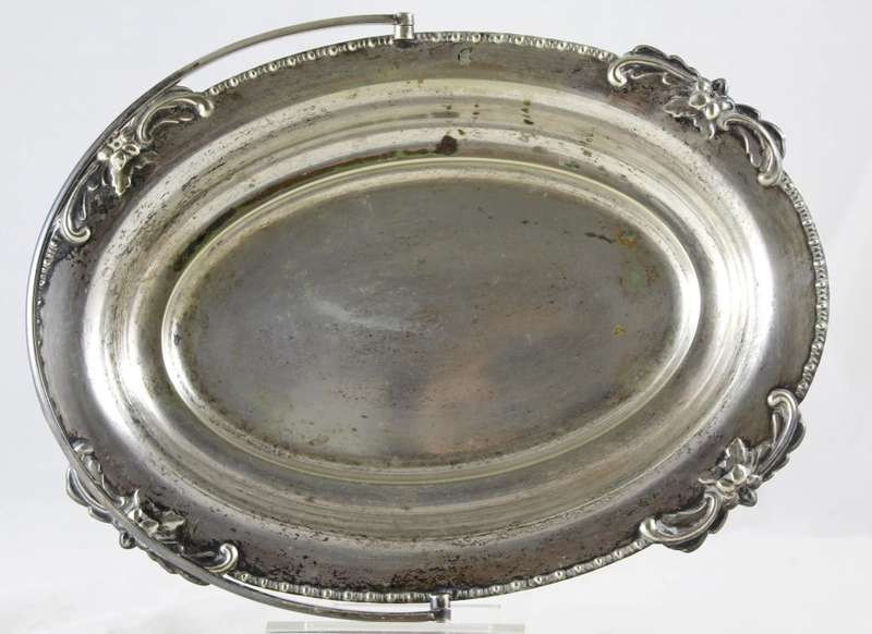 Footed Bowl with Handle - Silver Plated - Beautiful!! - Bid Now!