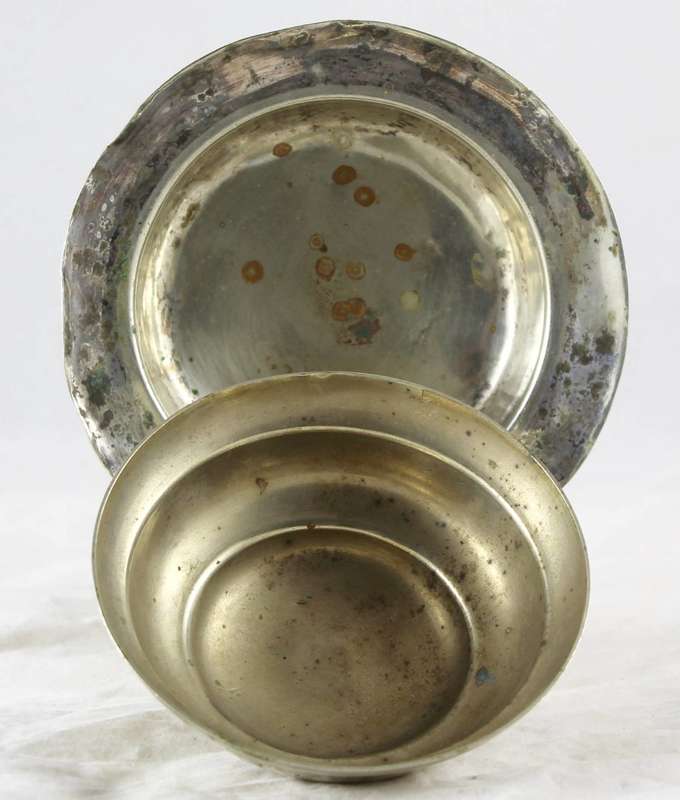 Butter dish - silver plated