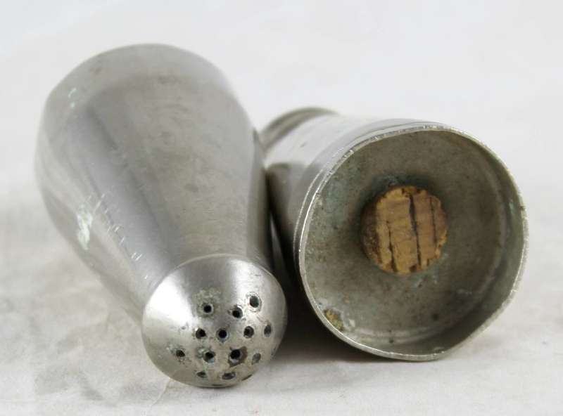Salt & pepper set - silver plated