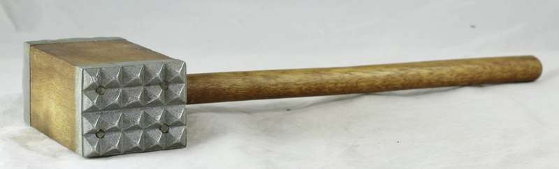 Old Wooden Double Sided Meat Mallet - Beautiful!