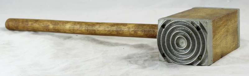 Old Wooden Double Sided Meat Mallet - Beautiful!