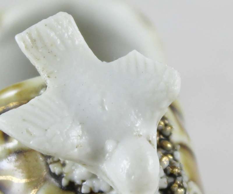 miniature shoe with dove