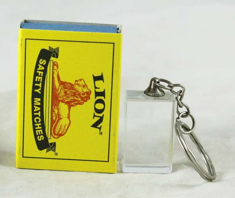 Cross keychain - lazer etched
