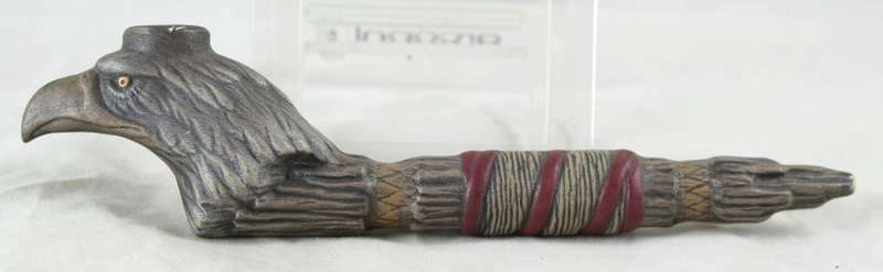 Ceramic eagle pipe/incense burner