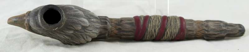 Ceramic eagle pipe/incense burner