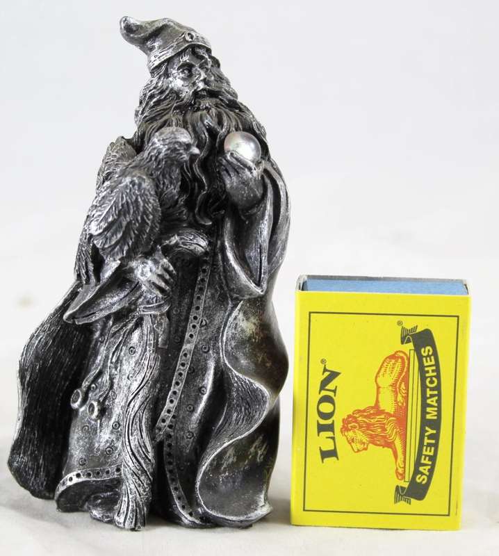 Wizard with Bird & Crystal Ball - Beautiful! - Bid Now!!!