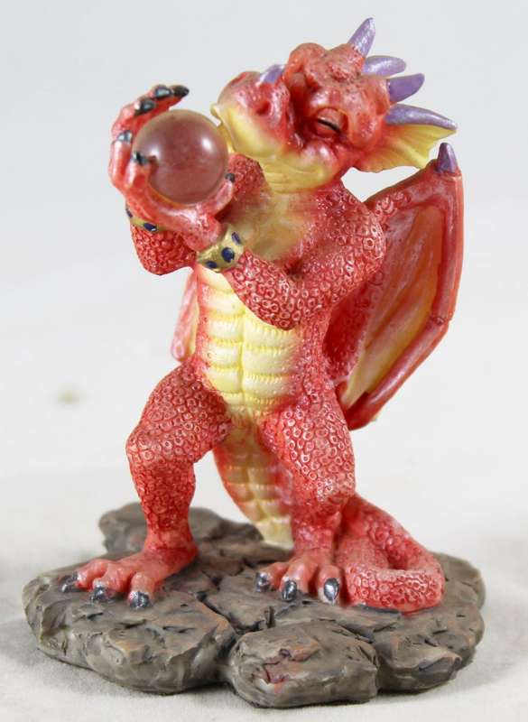 Red Dragon Kissing Crystal Ball - Beautiful!