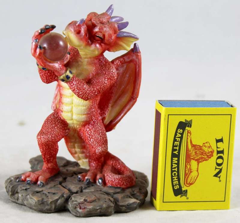 Red Dragon Kissing Crystal Ball - Beautiful!