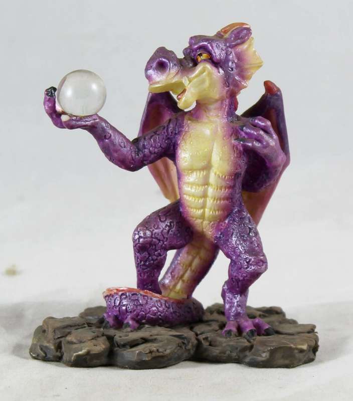 Purple Dragon with Crystal Ball - Beautiful!