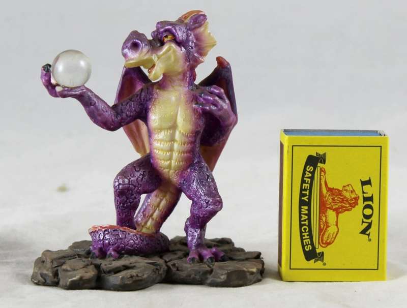 Purple Dragon with Crystal Ball - Beautiful!