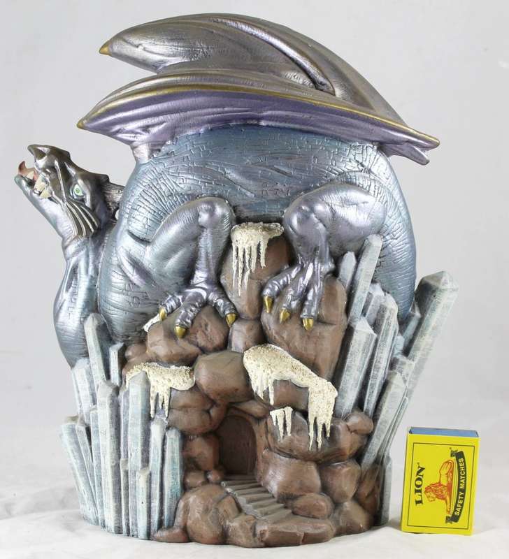 Large Dragon on Rock with Door - Beautiful!