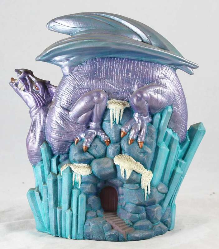 Dragon on Blue Crystal - Beautiful!