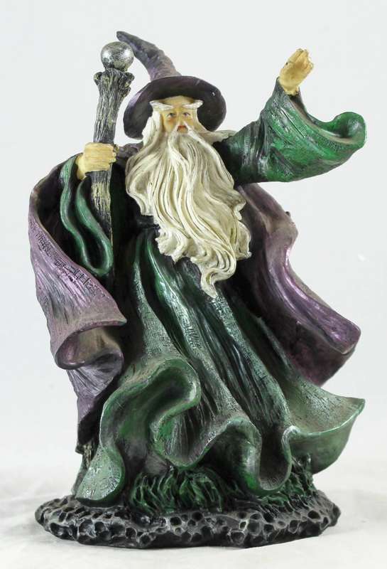 Large Wizard with Crystal Staff - Beautiful!