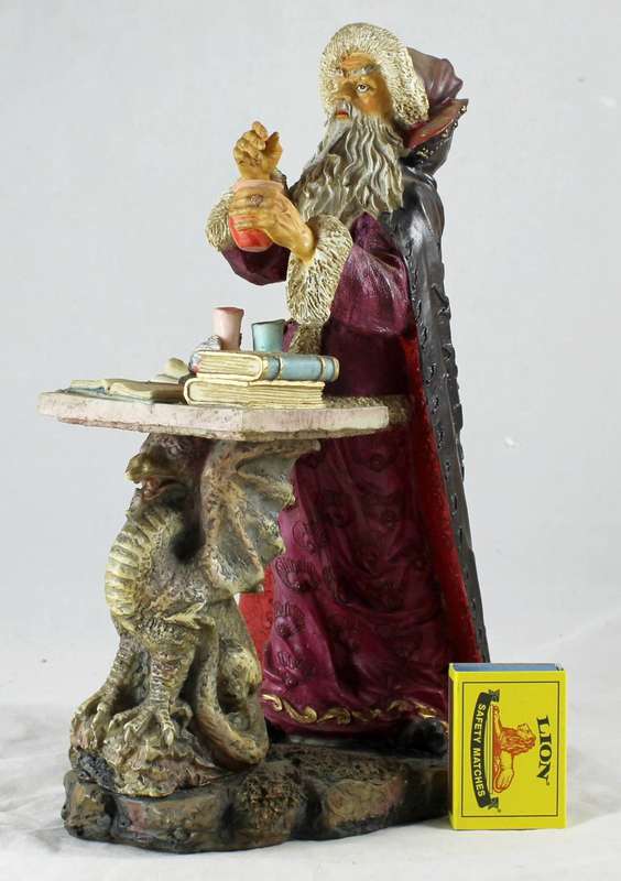 Large Alchemist Statue - Beautiful!