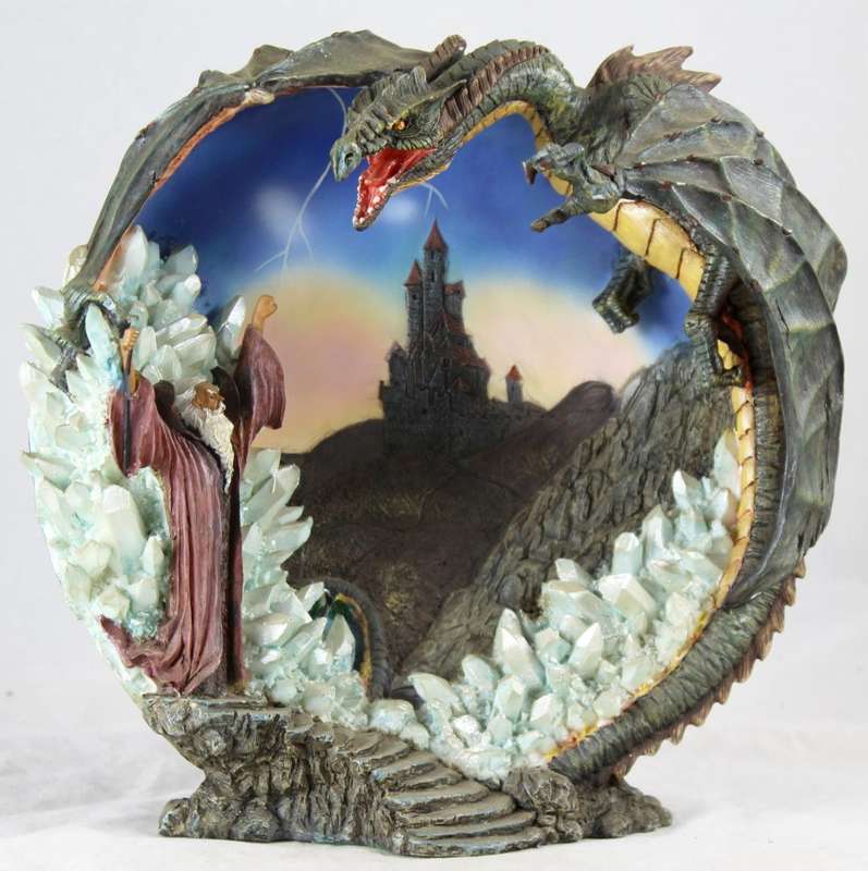 Wizard & Dragon Plate - Beautiful!