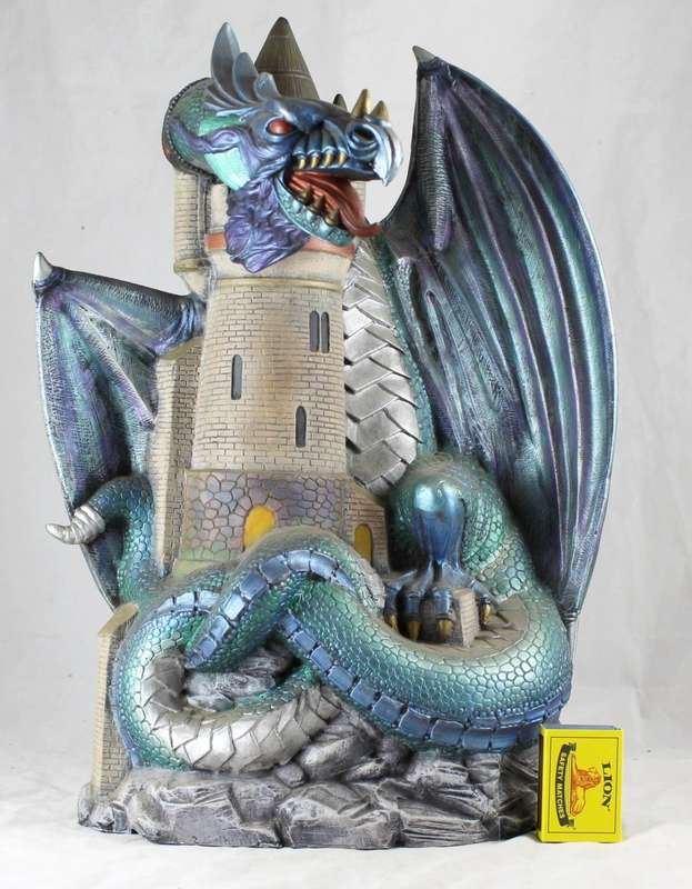 Very Large Dragon on Castle Tower - Beautiful!