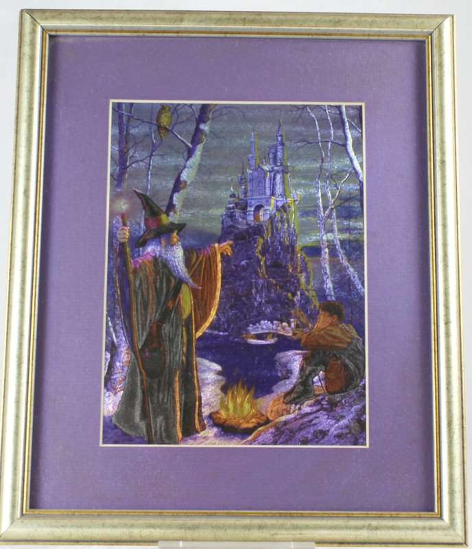 Wizard & Boy At Castle - Framed Hologram Print - Beautiful!