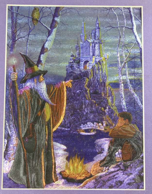 Wizard & Boy At Castle - Framed Hologram Print - Beautiful!