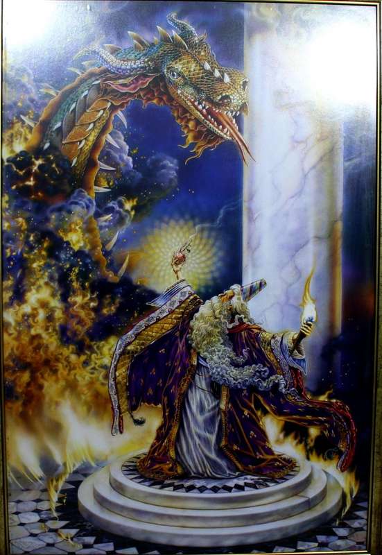Dragon & Wizard - Framed Print - Beautiful!