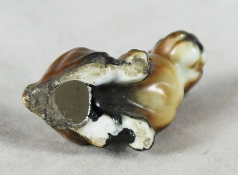 Miniature Porcelain Dog - Seated Boxer - Gorgeous!