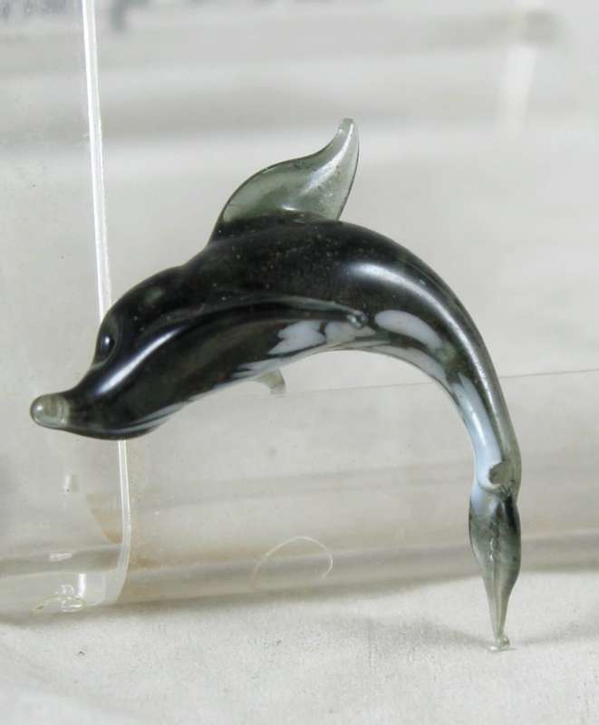 Miniature Glass Dolphin - Gorgeous!