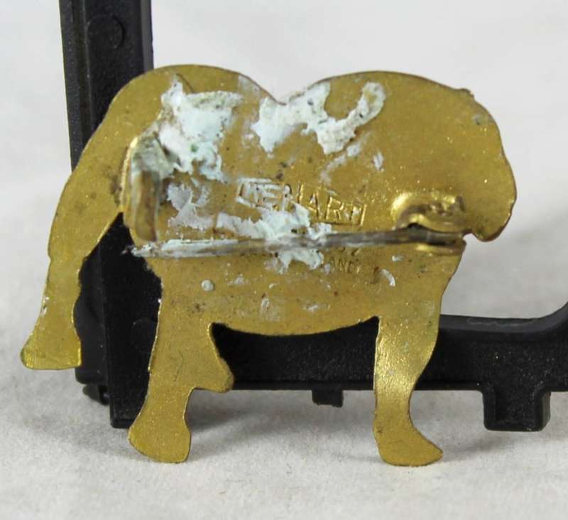 Brass bulldog pin