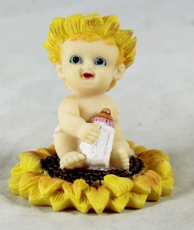 Baby Sitting on Sunflower