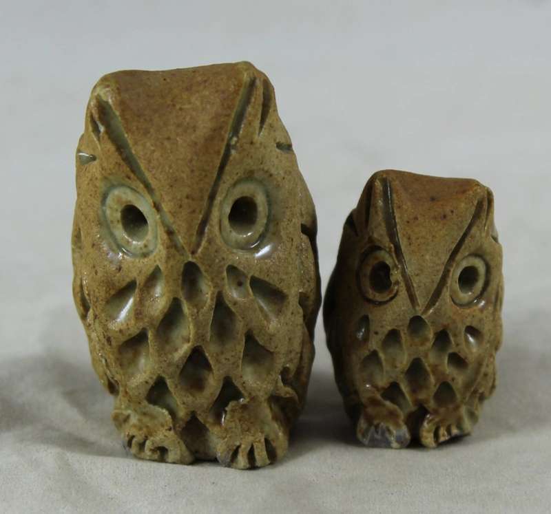 Pair of miniature owls