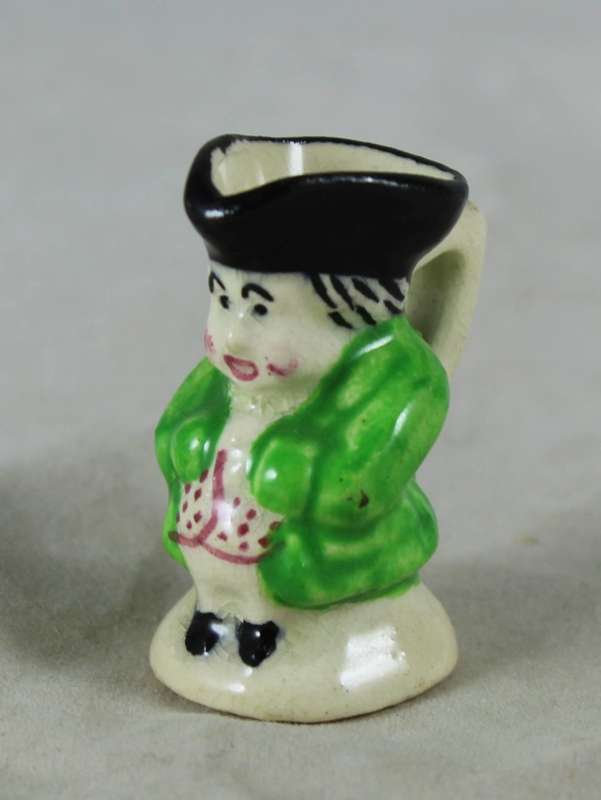 Miniature Character Jug - Man in Green Jacket