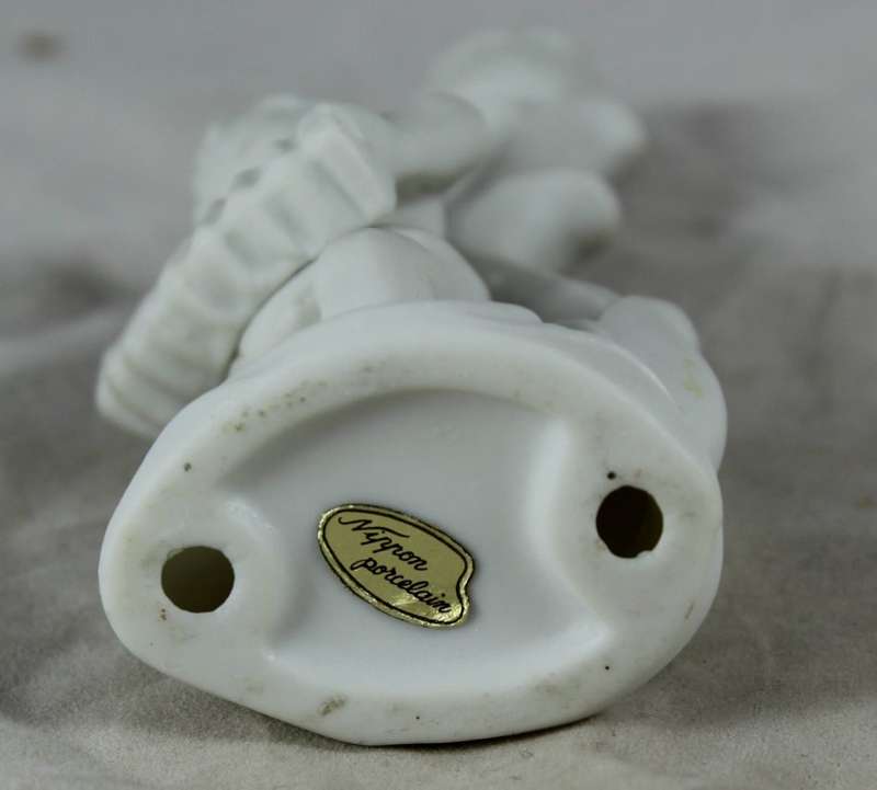 Nippon Porcelain Small Character Candle Holder