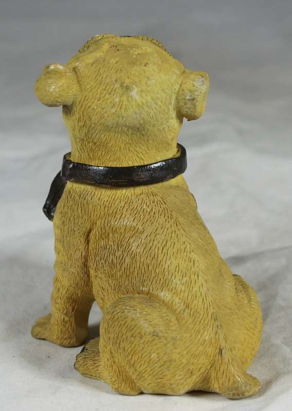 Bulldog puppy seated
