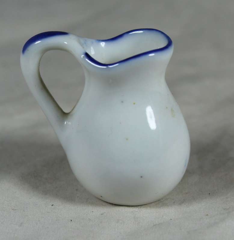 Miniature blue & white jug