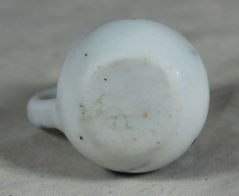 Miniature blue & white jug