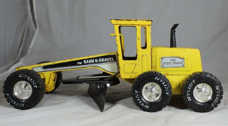 Pressed steel vintage Nylint sand and gravel grader