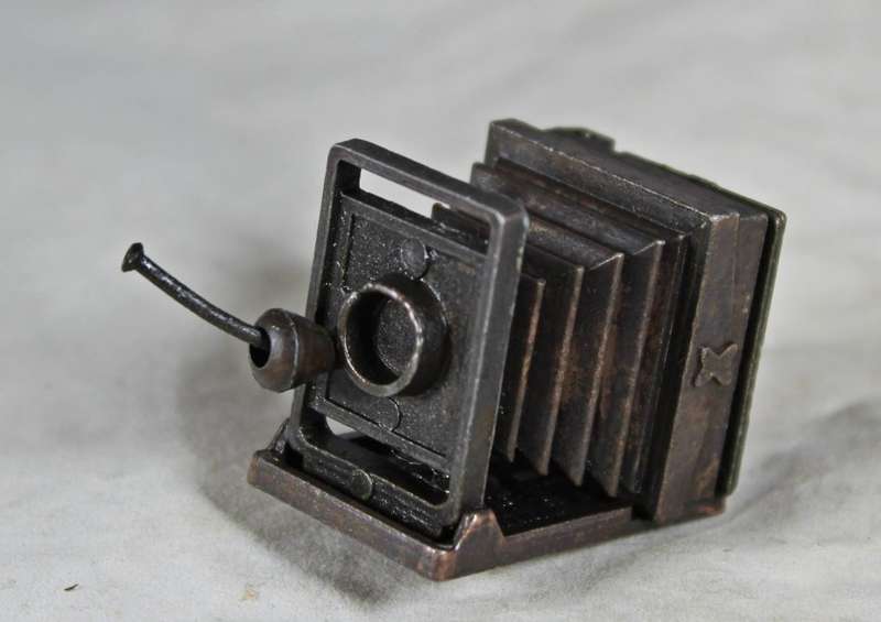 Holly Hobbie (1977) Diecast Metal-Box included but not sealed-Vintage Camera with moveable Parts