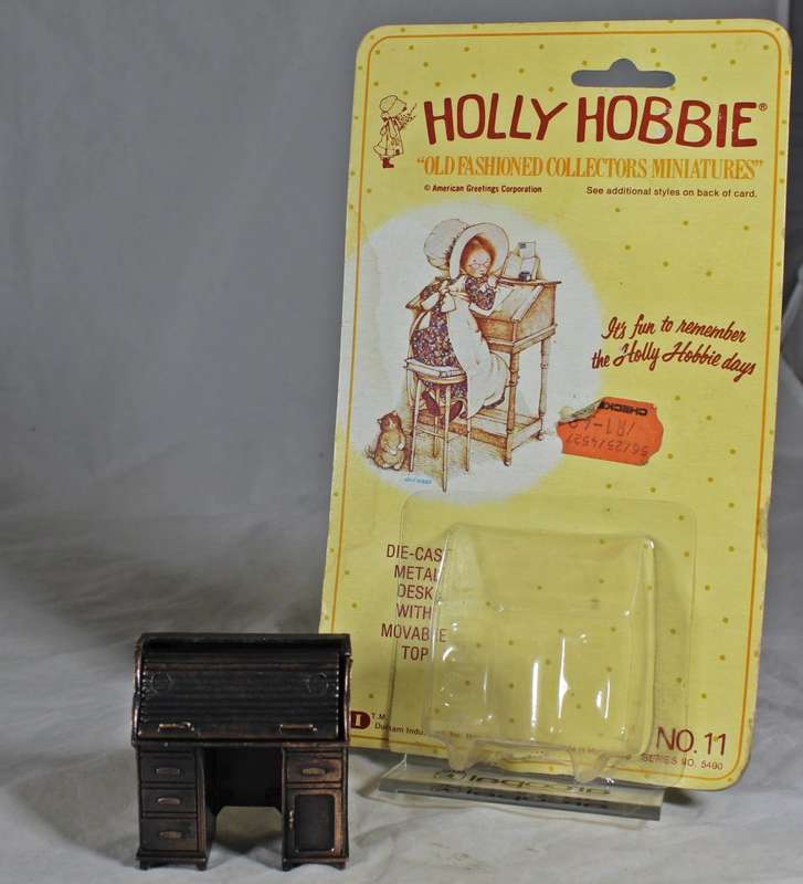 Holly Hobbie (1977) Diecast Metal-Box included but not sealed-Roll Top Desk with moveable Parts