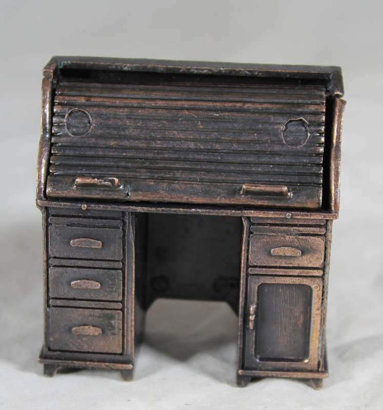 Holly Hobbie (1977) Diecast Metal-Box included but not sealed-Roll Top Desk with moveable Parts