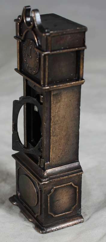 Holly Hobbie (1977) Diecast Metal-Box included but not sealed-Grandfather Clock with moveable Parts